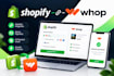 integrate whop payment with shopify store checkout and fix payment bug issues