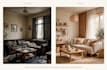 created an aesthetic interior mood board