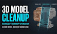 retopologize mesh, optimize uv unwrap and clean up your 3d model