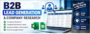 do b2b lead generation and company research