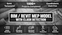 create a bim revit mep model with clash detection