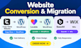 ich konvertiere lovable, base44 websites zu wordpress oder claude zu wix studio