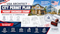 draw city permit as usa architect for permit plan permit engineer stamp