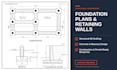 draft foundation plans and retaining wall structural drawings