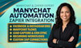 setup manychat automation with zapier integration for your business