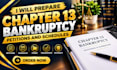 prepare chapter 13 bankruptcy petitions and schedules