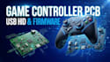 design usb game controller pcb with button mapping and embedded firmware