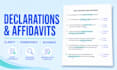 proofread declarations and affidavits for clarity and consistency