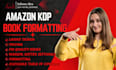 format your amazon KDP paperback and epub for