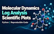 analyze molecular dynamics logs and create scientific plots
