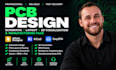 design professional pcb layout, schematic and routing