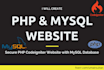 do PHP web app with mysql database professionally