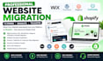 website migration cloning migrate wix wordpress magento godaddy to shopify