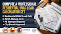 compute a professional residential hvac load calculation set