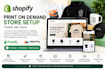 create a shopify print on demand store with printify and printful