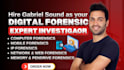 do digital forensics investigation, computer forensics with a forensic report