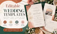 Design editable canva wedding invitation and rsvp templates for etsy by ...