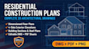 create residential construction drawings for your house project