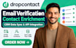 dropcontact email verification contact enrichment CRM data sync API integration