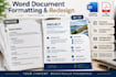 professionally format and redesign your word documents