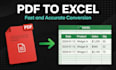 convert PDF and images to editable excel or google sheets accurately