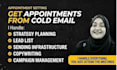 do cold email outreach and appointment setting
