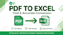 convert pdf and image to excel and data entry