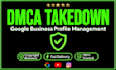 do dmca and manage google business profile