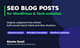 write SEO optimized blog posts for  tech websites