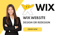 design or redesign wix website wix business website