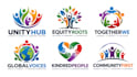 design a professional diversity, equality, unity, community inclusion logo