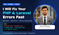 fix PHP and laravel errors, bugs and upgrade issues
