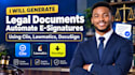 generate legal documents, automate e signatures using clio, lawmatics, docusign