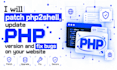 patch php2shell, update PHP version and fix bugs on your website