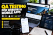 qa review test ios app website review android app user experience qa review ios