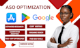 do aso expert services and optimize app store or google play app description