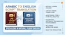 translate and localize arabic youtube scripts into natural english