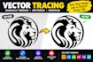 manually redraw, vectorize, redesign and convert your logo into vector file