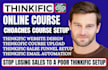 thinkific coaches course setup thinkific website design thinkific sales funnel