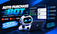 develop a custom lazada auto purchase and checkout bot