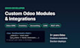develop custom odoo modules and integrate odoo with your systems
