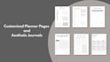 customized planner pages and aesthetic journals