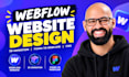 design and develop webflow website, 3d animated website, figma to webflow cms