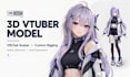 create a 3d vtuber model for vrchat with rigging