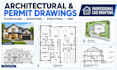 draft architectural permit drawings, 2d floor plans and blueprints