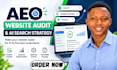 do aeo website audit  adn ai search strategy for small businesses