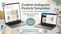 design canva instagram posts, social media graphics