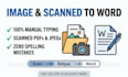 retype your scanned documents into word