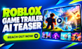 create cinematic roblox game trailer ai teaser video game development promo