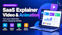 do saas explainer video, saas animation saas demo video with motion graphics
